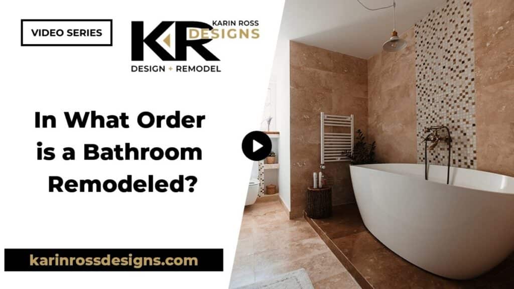 in what order a bathroom is remodeled