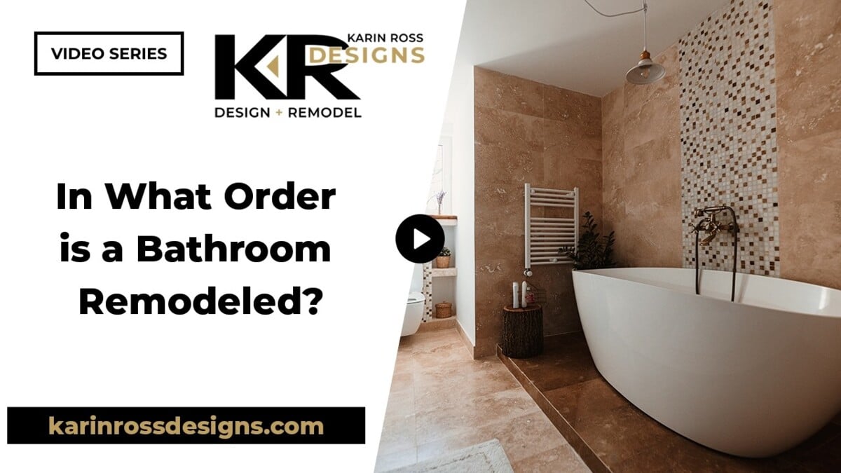 in what order a bathroom is remodeled